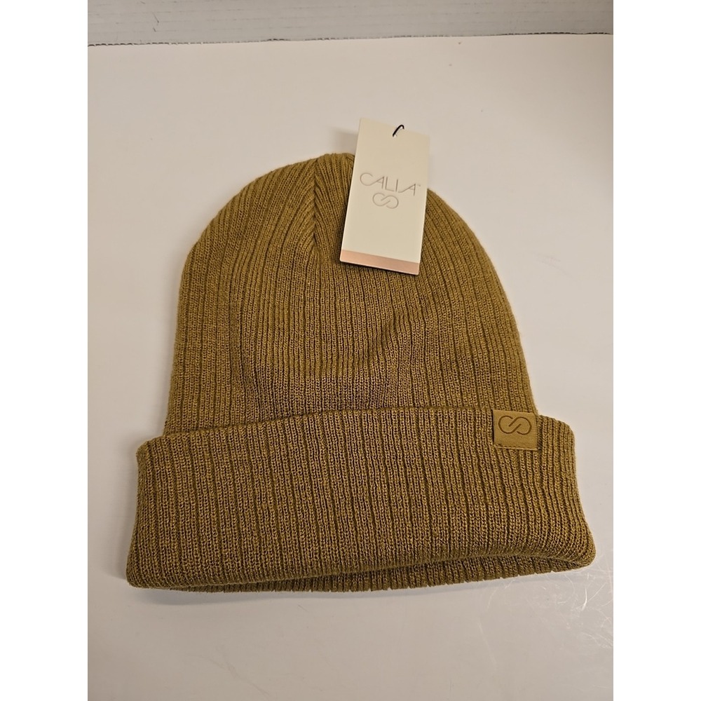 Calia By Carrie Underwood‎ Women's Ribbed Beanie: Tan Brown NEW